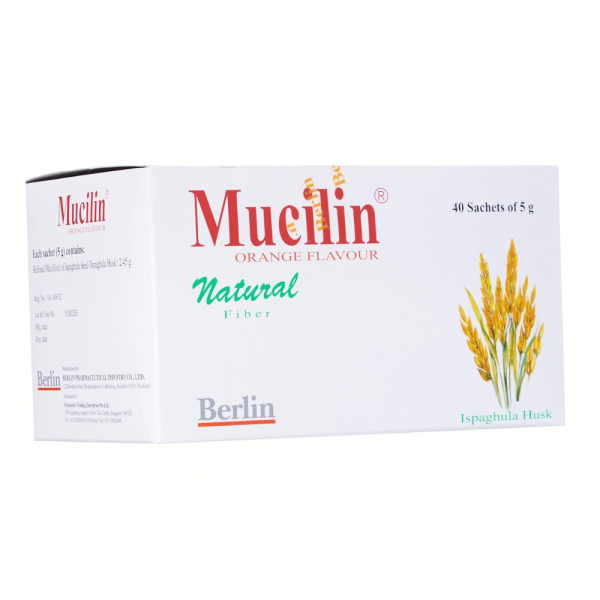 Mucilin Natural Fibre (Orange) 5g x 40 Sachets