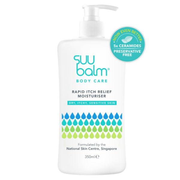 Suu Balm™ Rapid Itch Relief Moisturiser Pump Bottle (350ml)