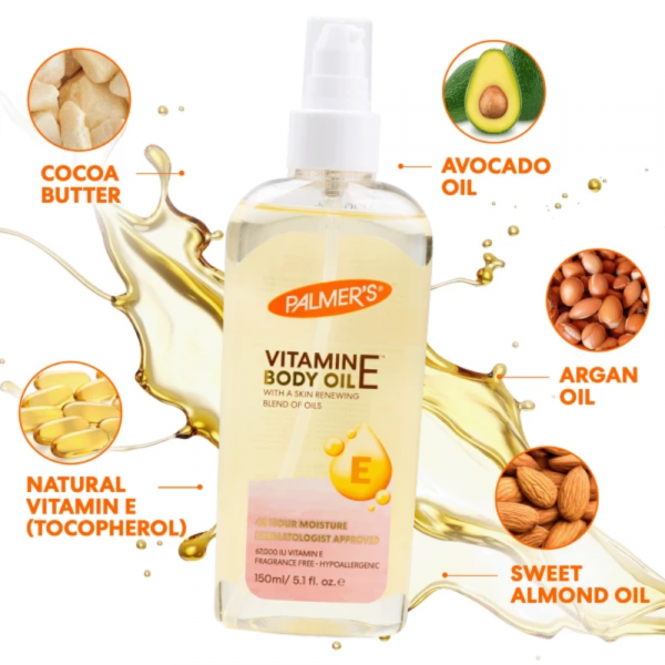 Palmer's Natural Vitamin E Body Oil 150ml - Image 3