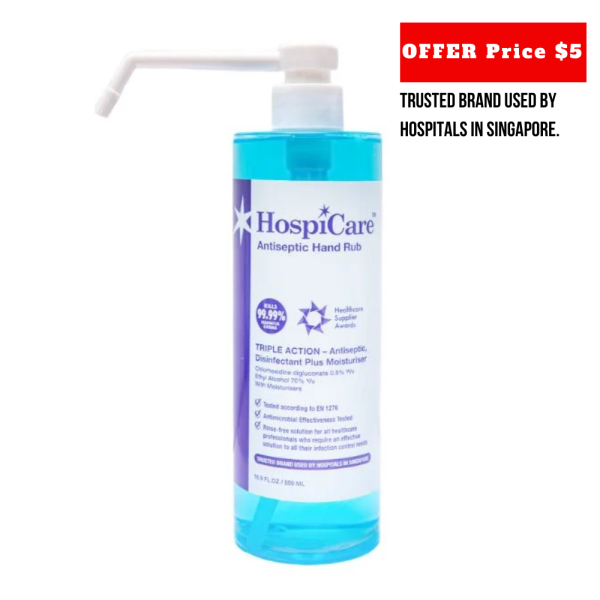 HospiCare Antiseptic Hand Rub Sanitiser 500ml