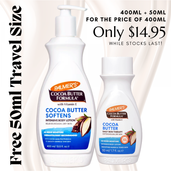 Palmer's Cocoa Butter with Vitamin E Intensive Body Lotion 400ml + 50ml FREE