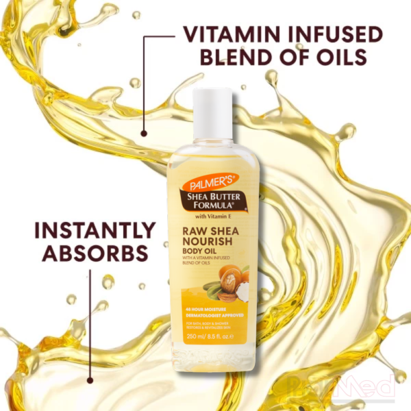 Palmer's Raw Shea Nourish Body Oil 250ml - Image 3