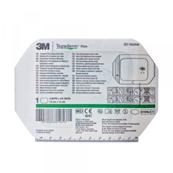 3M Tegaderm Transparent Film Dressing 1626W (10cmx12cm)1's
