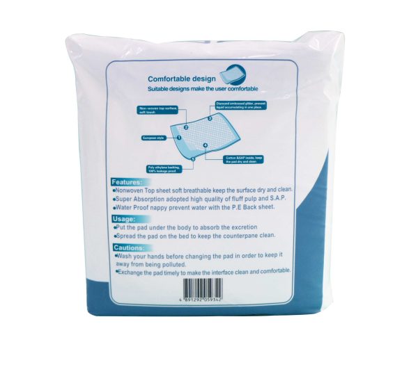 SOFTACARE Underpads (Latex Free) 60cm X 90cm 80gm 10pcs/pkt - Image 2