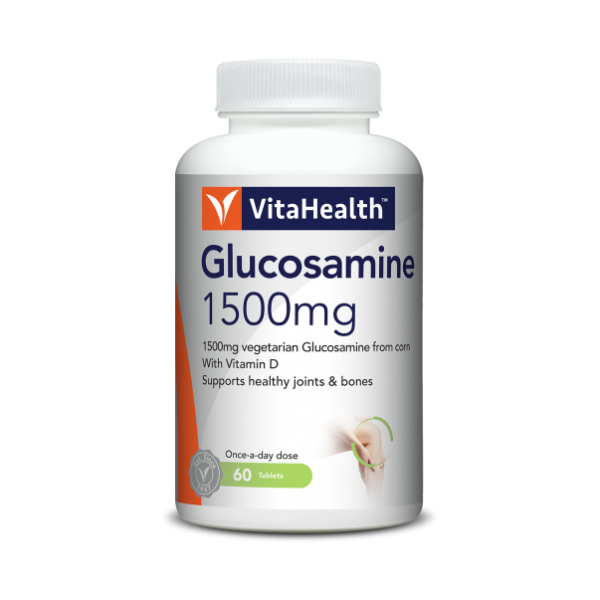 VitaHealth Vegetarian Glucosamine 1500 with Vit D 60 Tablets