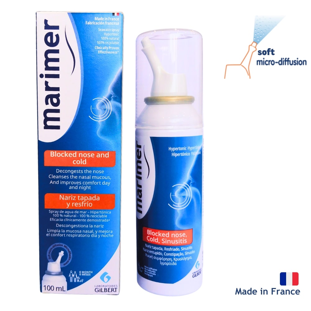Marimer Hypertonic Spray for Blocked Nose and Cold 100ml