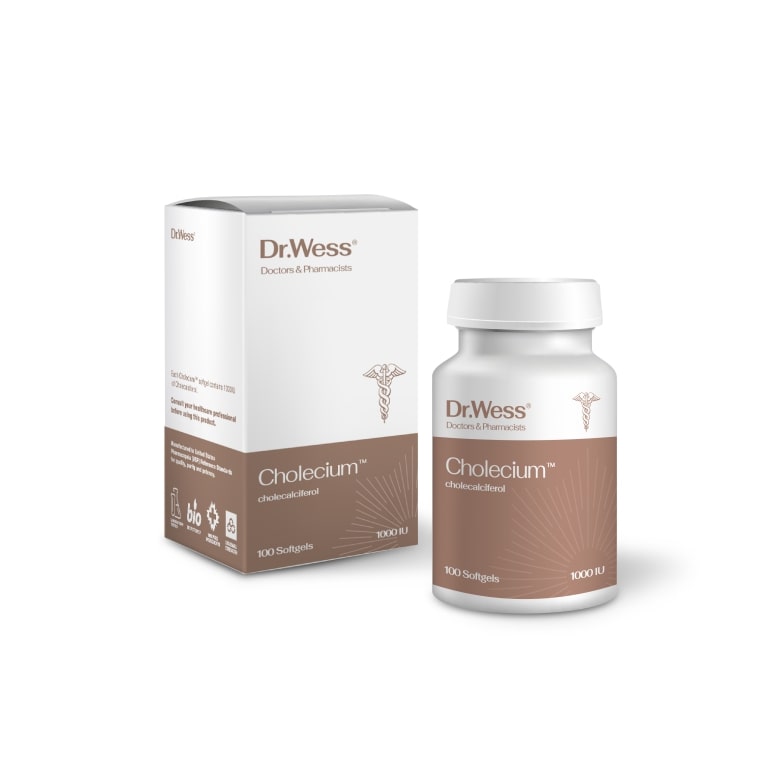 Dr.Wess Cholecium™ Vit D3 @ 1000iu 100's
