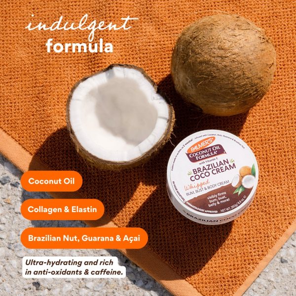 Palmer's Brazilian Coco Whipped Bum, Bust & Body Cream 250g - Image 3