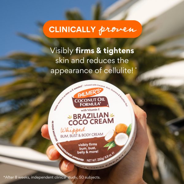 Palmer's Brazilian Coco Whipped Bum, Bust & Body Cream 250g - Image 2