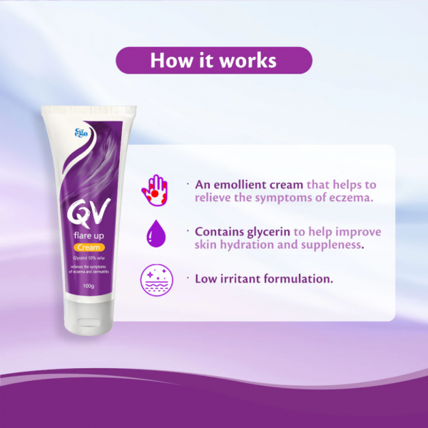 QV Flare Up Cream, Itch Relief 100g - Image 2