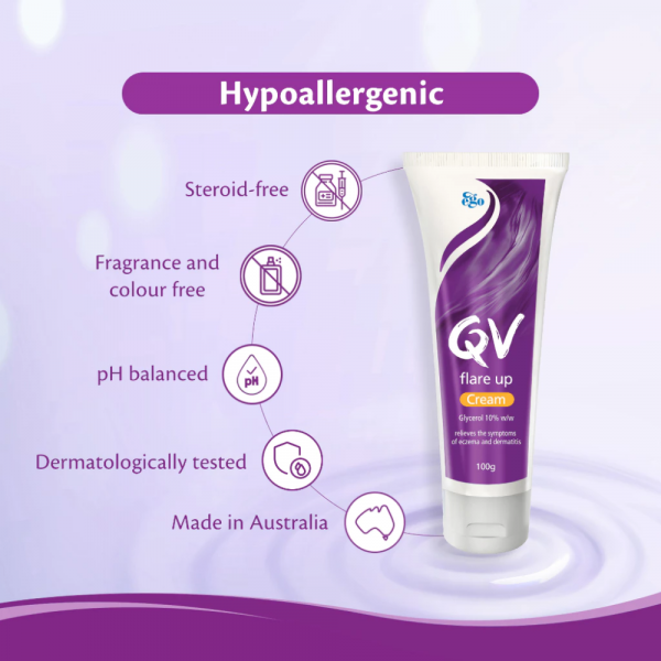 QV Flare Up Cream, Itch Relief 100g