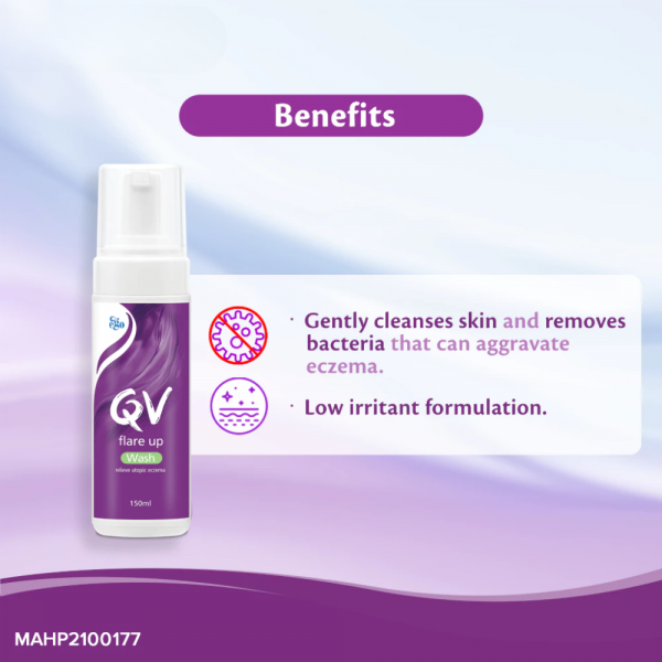 QV Flare Up Wash, Itch Relief 150ml - Image 2