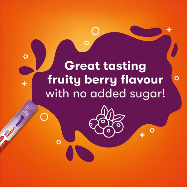 Redoxon® Kids Immuno Black Elderberry & Zinc Oral Liquid - 7 Sachets x 10ml - Image 5