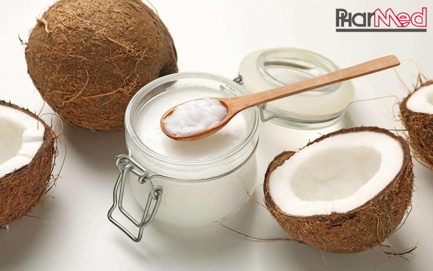 coconut oil cream and coconuts