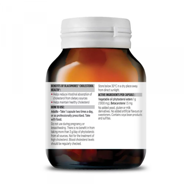 Blackmores Cholesterol Health Capsules 60's - Image 3