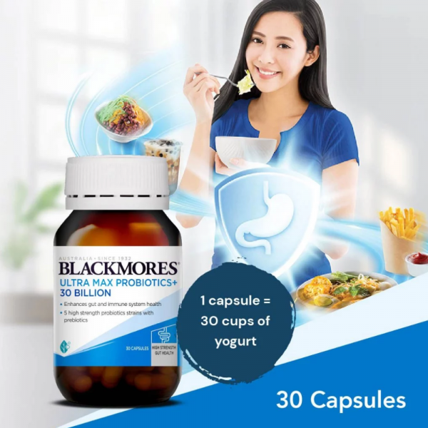 Blackmores Ultra Max Probiotics+ 30 Billion Capsules 30's - Image 2