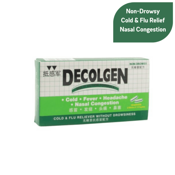 Decolgen Non-Drowsy Cold & Flu Reliever Tablets 20's