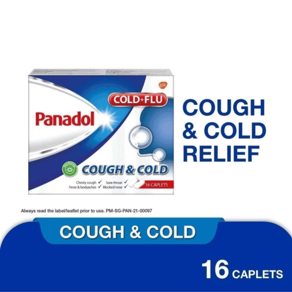 Panadol Cough & Cold Caplets 16's - For Cold & Flu
