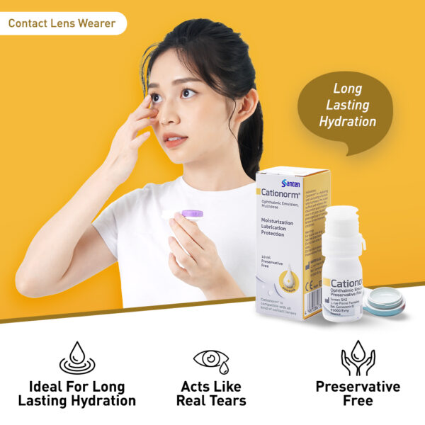 Cationorm Ophthalmic Emulsion Eye Drops 10ml - Image 6