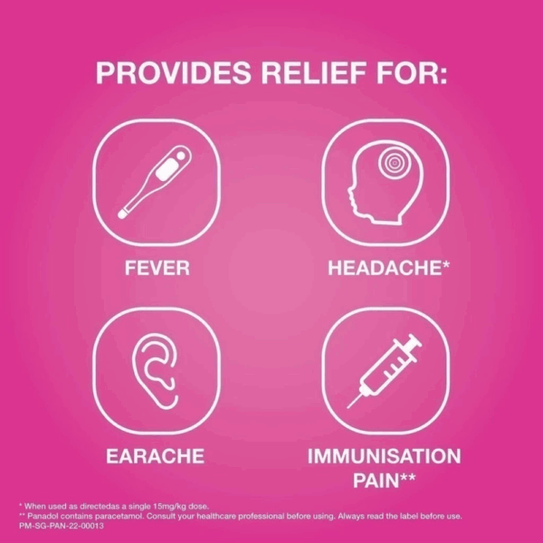 Panadol Chewable Tablets for Children 24's - Fever, Cold, Pain Relief - Image 2